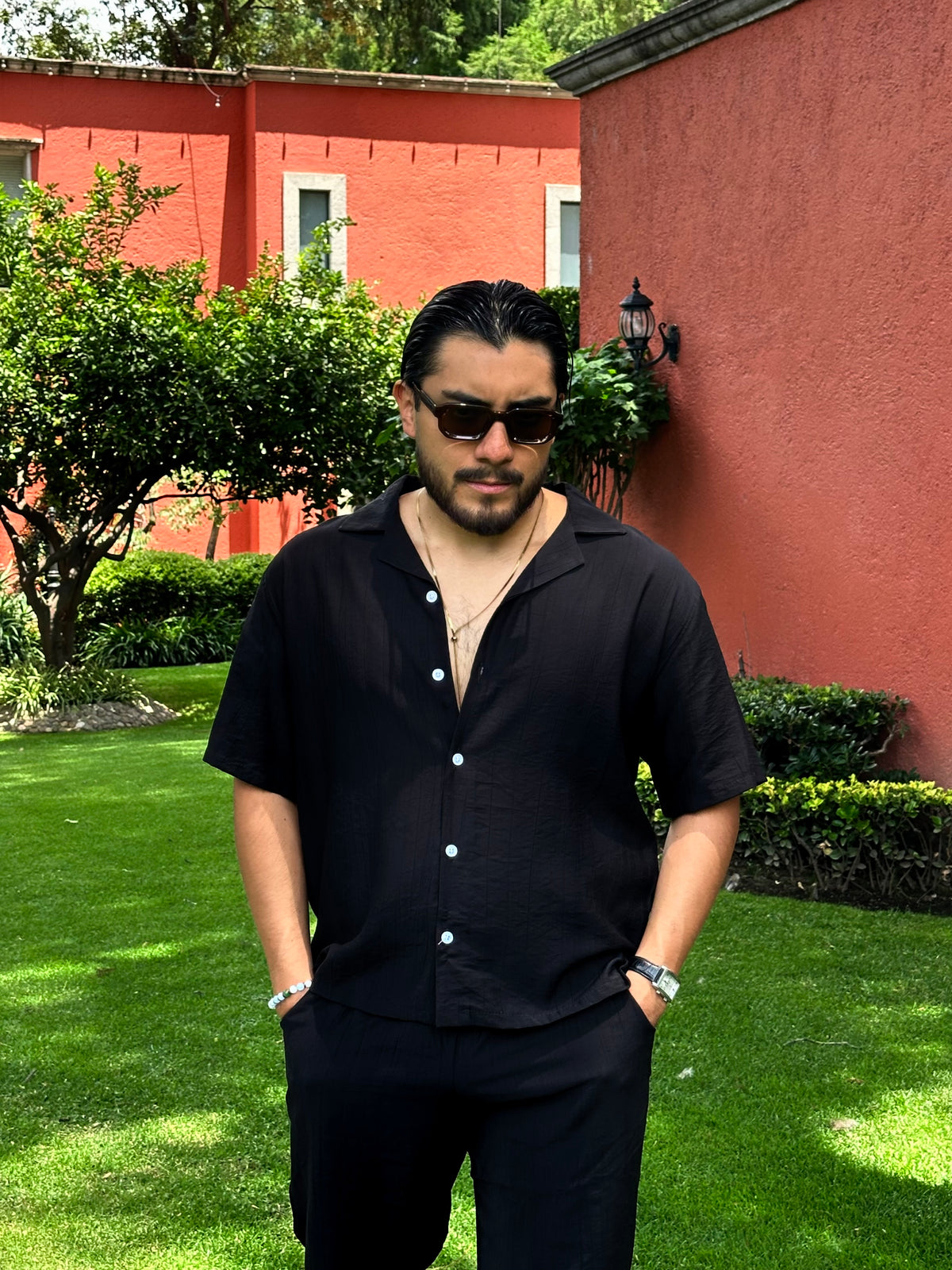 Camisa Resort Negra