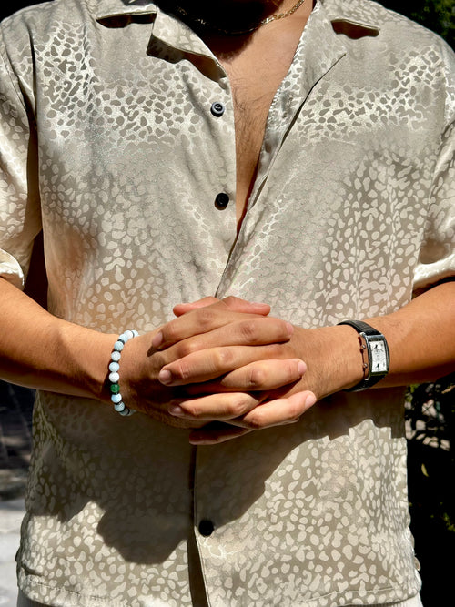 Camisa Leopardo Dorado