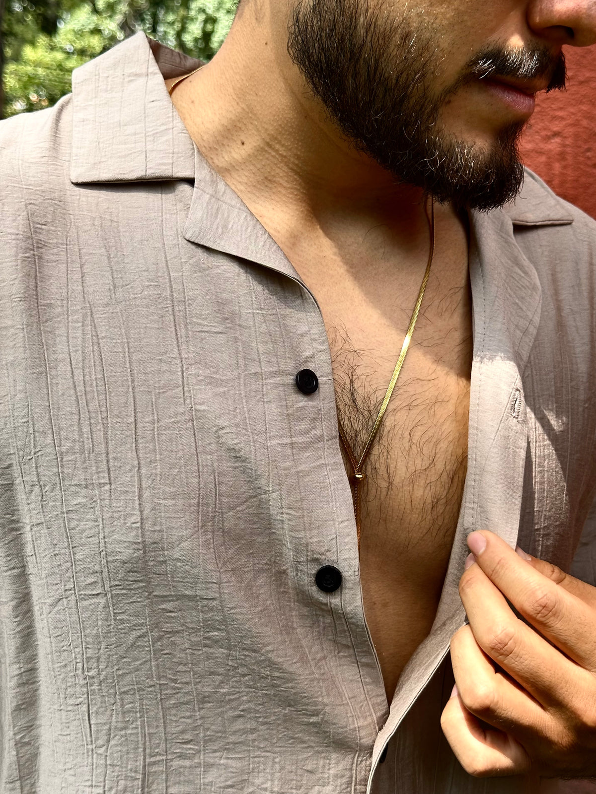 Camisa Resort Beige
